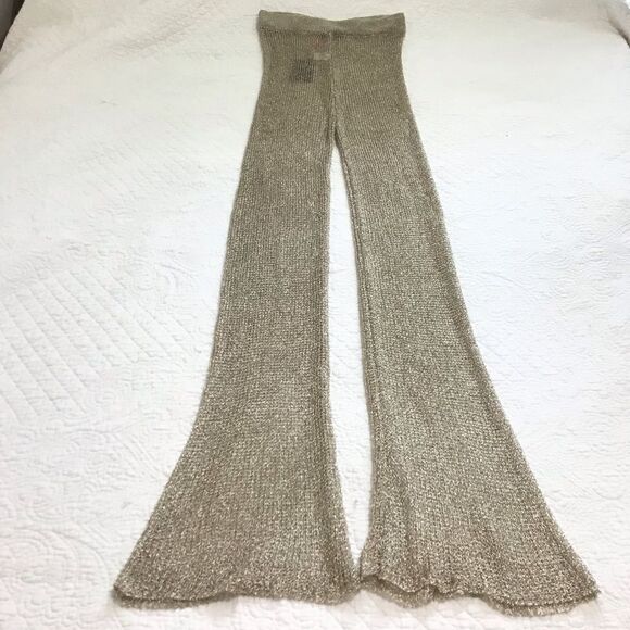 South Beach Gold Mesh Coverup Pants Size Large - Picture 5 of 11